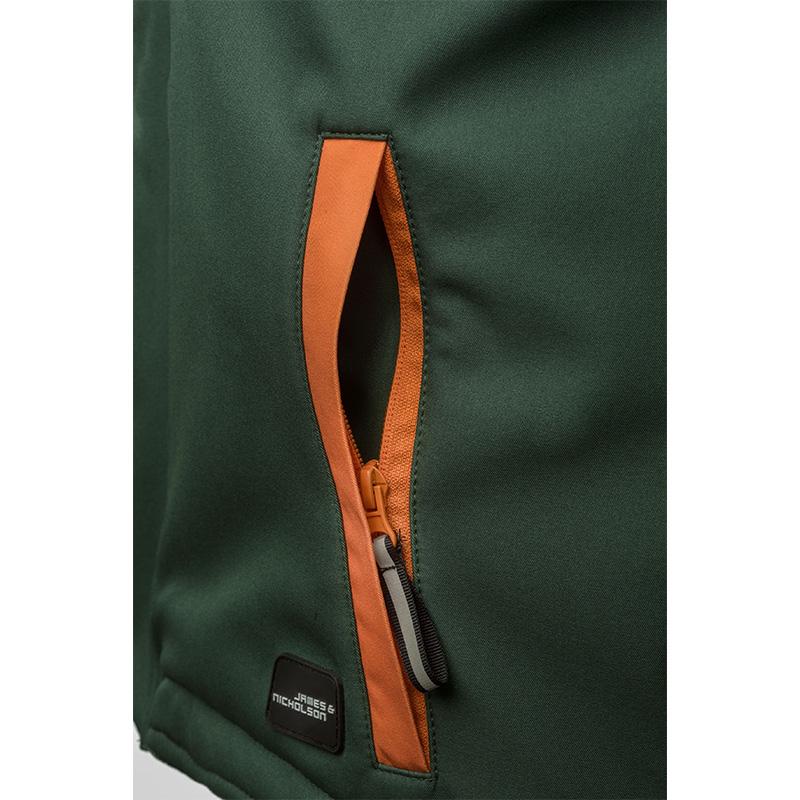 vert foncé/orange